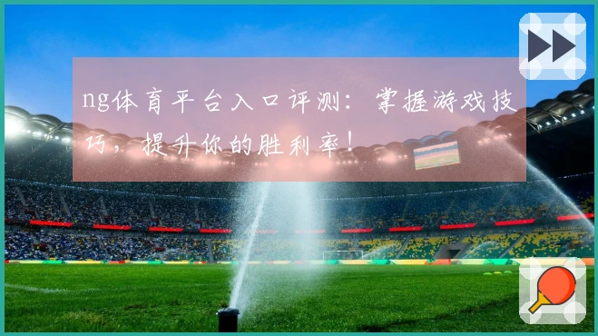 ng体育平台入口评测：掌握游戏技巧，提升你的胜利率！
